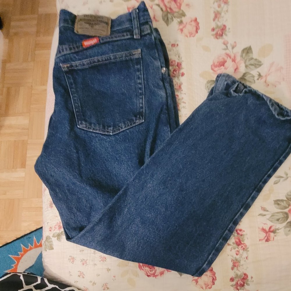 Wrangler straight fit men’s jeans dark blue 32 × 30